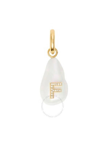 Burberry Crystal And Letter F Resin Pearl Charm - BURBERRY - BALAAN 1