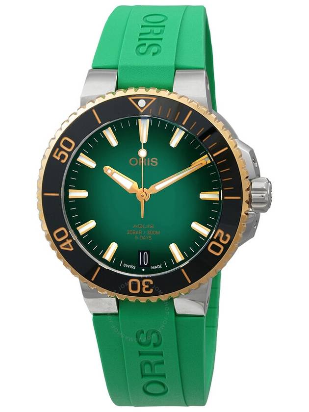 Oris Aquis Automatic Green Dial Men's Watch 01 400 7769 6357-07 4 22 77FC - ORIS - BALAAN 1