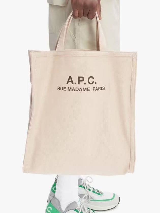 Recovery Logo Printing Cotton Tote Bag Sand - A.P.C. - BALAAN 5