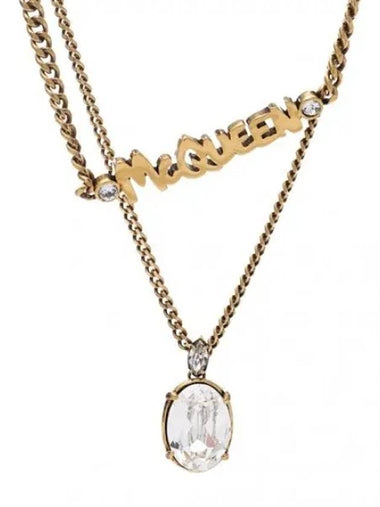 graffiti chain necklace - ALEXANDER MCQUEEN - BALAAN 1