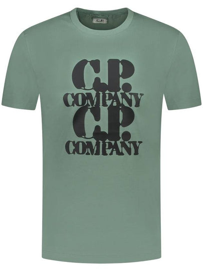 30/1 Jersey Graphic Short Sleeve T-Shirt Green - CP COMPANY - BALAAN 2