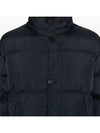 Garment Dyed Crinkle Reps Down Padding Navy - STONE ISLAND - BALAAN 6