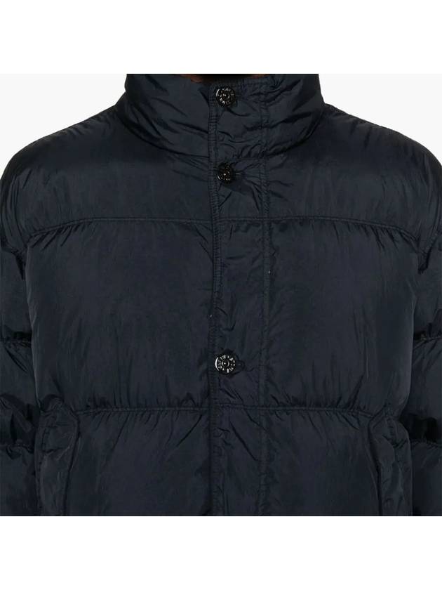 Garment Dyed Crinkle Reps Down Padding Navy - STONE ISLAND - BALAAN 6