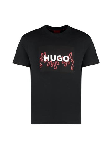 boss short sleeve t shirt 50506989 001 black - HUGO BOSS - BALAAN 1