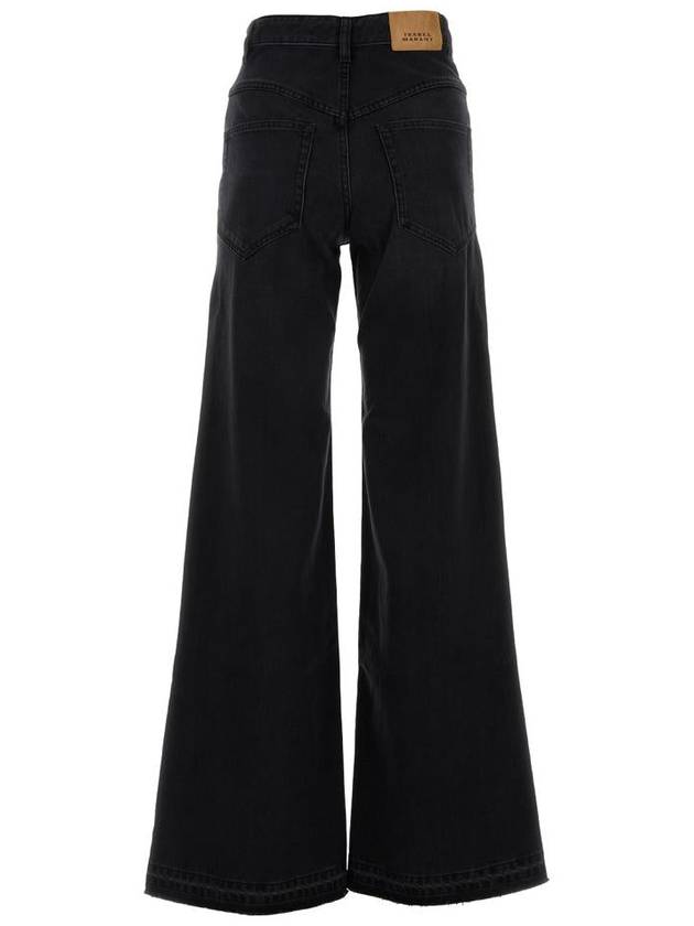 Noldy Denim Wide Jeans Black - ISABEL MARANT - BALAAN 3