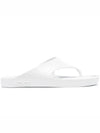 K Beach Rubber Flip Flops White - KENZO - BALAAN 1