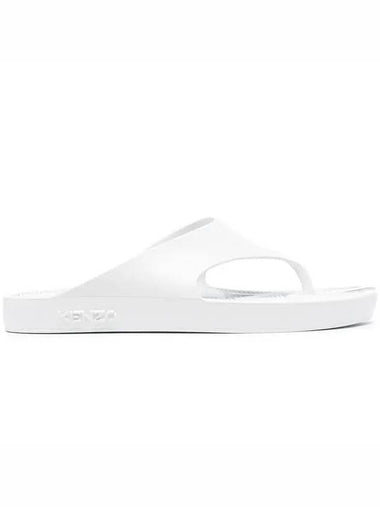 K Beach Rubber Flip Flops White - KENZO - BALAAN 1