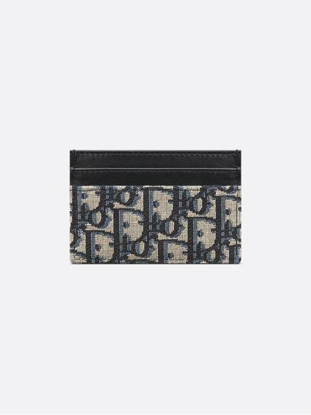 30 Montaine 5 Slot Oblique Jacquard Card Wallet Grey - DIOR - BALAAN 4