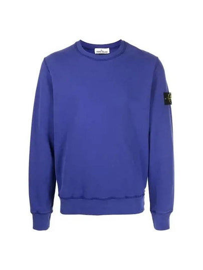 Wappen Patch Crewneck Sweatshirt Blue - STONE ISLAND - BALAAN 2