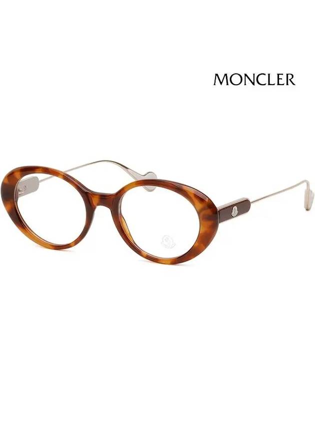 Glasses frame ML5055 053 leopard fur rim - MONCLER - BALAAN 1