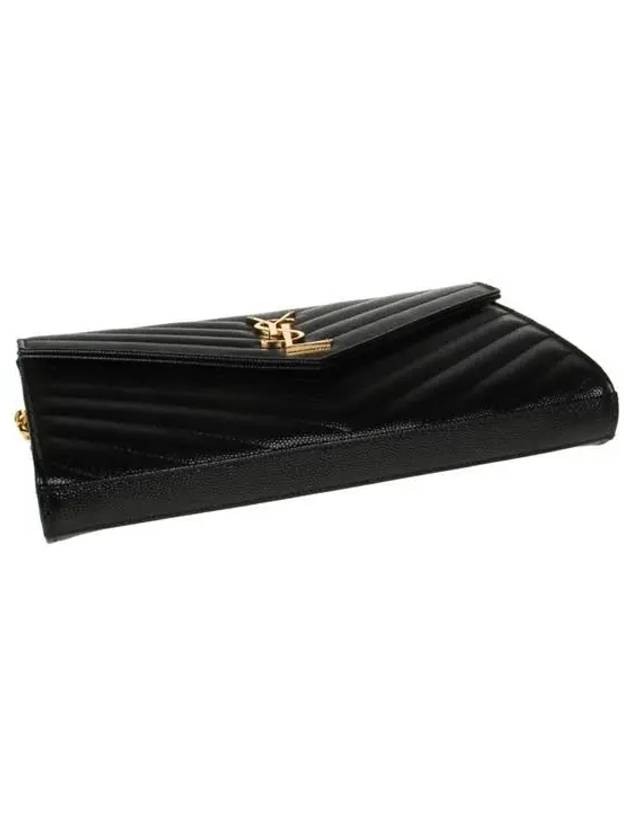 Monogram Matelasse Chain Shoulder Bag Black - SAINT LAURENT - BALAAN 6