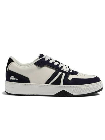 L001 Leather Trainer Low Top Sneakers Black White - LACOSTE - BALAAN 1