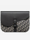 Oblique Saddle A4 Pouch Bag Black - DIOR - BALAAN 2