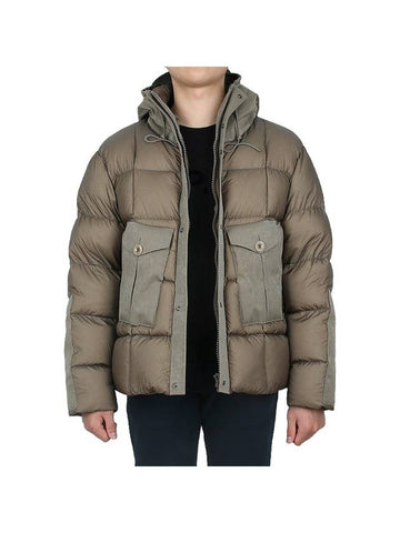 Tempest Combo Down Jacket Padded Khaki - TEN C - BALAAN 1