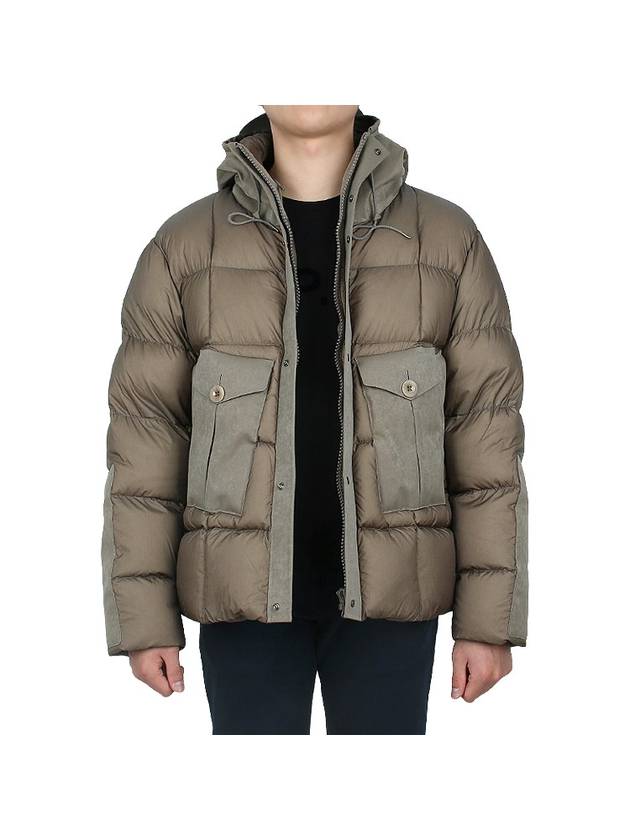 Tempest Combo Down Jacket Padded Khaki - TEN C - BALAAN 4