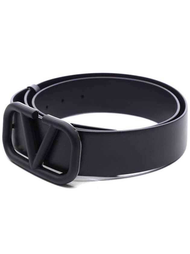 Men's V Logo Signature Belt 4Y2T0Q87 WQG 0NO 24S - VALENTINO - BALAAN 3