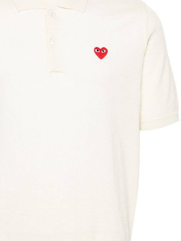 Heart Patch PK Shirt White - COMME DES GARCONS PLAY - BALAAN 3