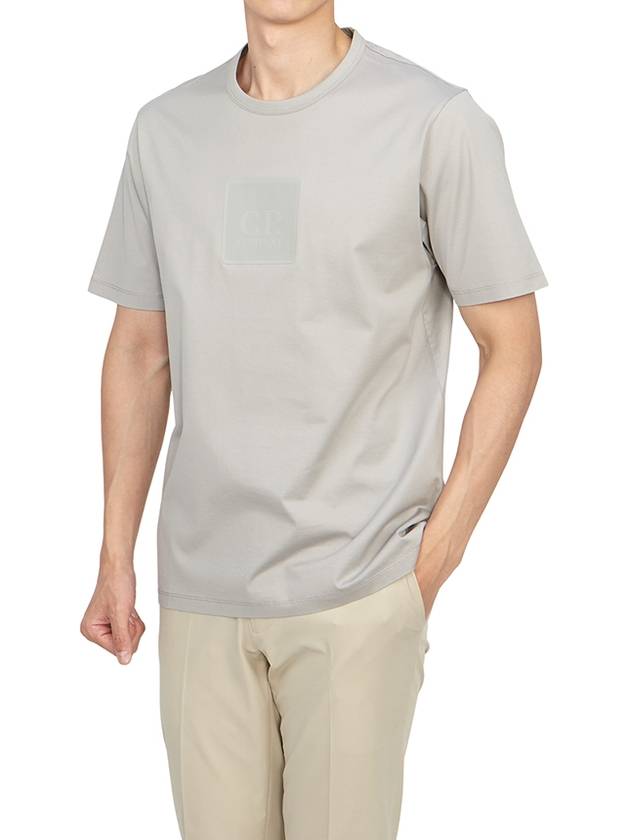 Metropolis Series Mercerized Jersey Logo Badge Short Sleeve T-Shirt Grey - CP COMPANY - BALAAN 5