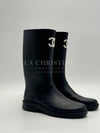 Boots Caoutchouc Black - CHANEL - BALAAN 4