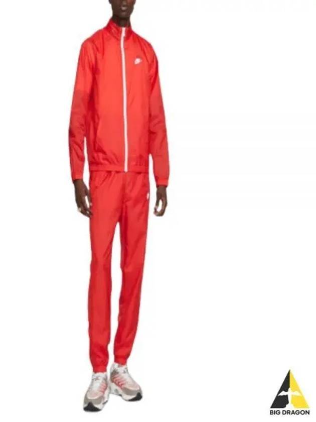 Club Lined Woven Tracksuit Red - NIKE - BALAAN 2