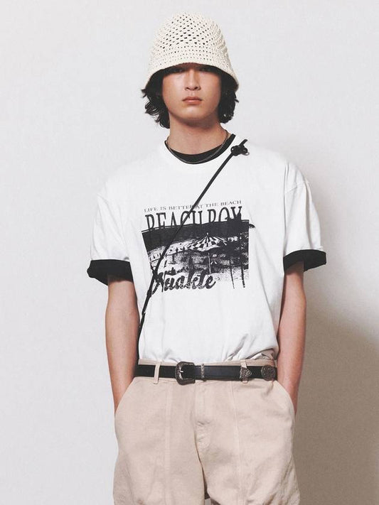Beach Boy Short Sleeve T-Shirt White - NUAKLE - BALAAN 1