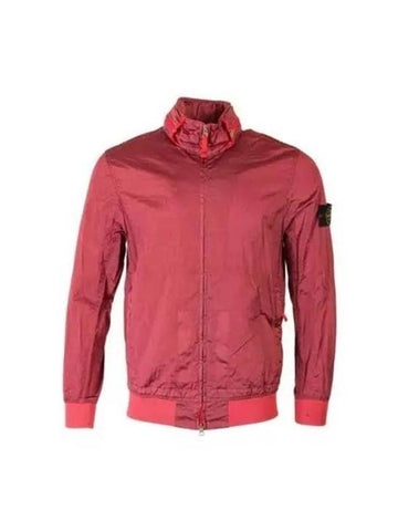 Stone Island Leather Jacket 781541920V0087 Free Cyclamen - STONE ISLAND - BALAAN 1