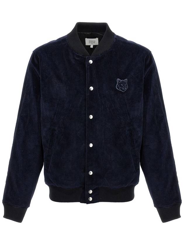 Teddy Bomber Jacket Blue - MAISON KITSUNE - BALAAN 2