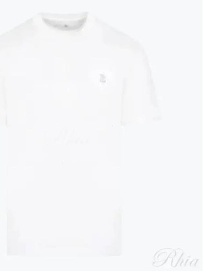 Logo Cotton Short-Sleeved T-Shirt White - BRUNELLO CUCINELLI - BALAAN 2