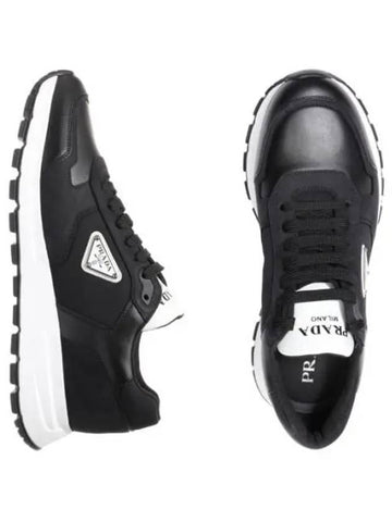 Nubuck and Nylon High Top Sneakers Men s Athletic Shoes - PRADA - BALAAN 1