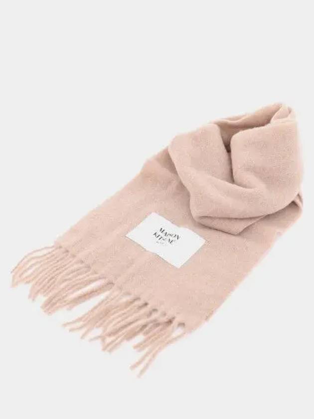 Baby Alpaca Plain Muffler Dark Beige - MAISON KITSUNE - BALAAN 2