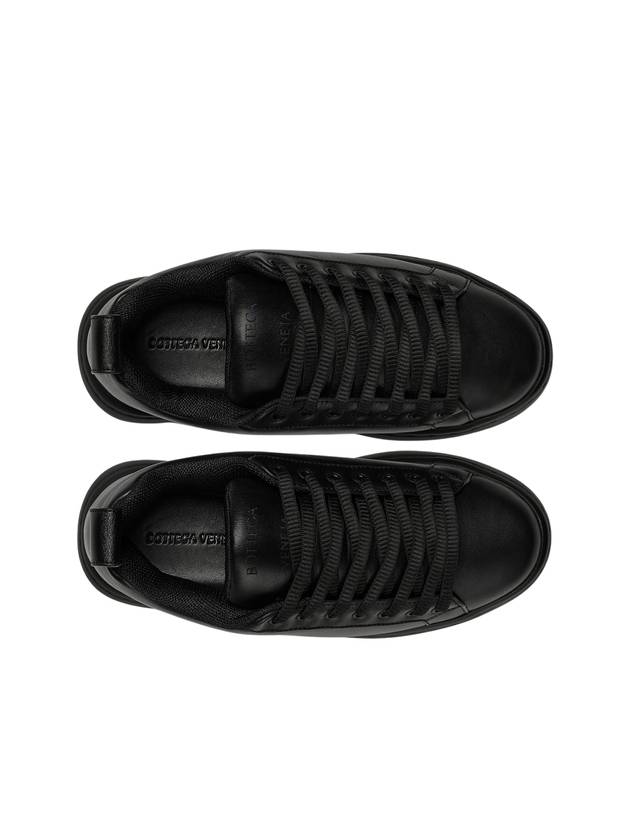 Pillow Leather Low Top Sneakers Black - BOTTEGA VENETA - BALAAN 3