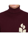 Enzo Logo Turtleneck Dark Plum - ISABEL MARANT - BALAAN 7