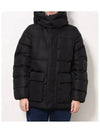 Men's Bixio Logo Hooded Quilted Padding Black - DUVETICA - BALAAN 5