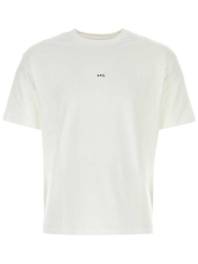 Logo Detail Crewneck Short Sleeve T-Shirt White - A.P.C. - BALAAN 2