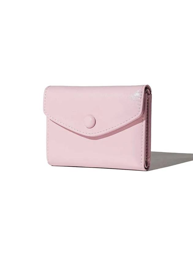 Dot mini halfwallet banknote card wallet baby pink - LE MASQUE - BALAAN 2