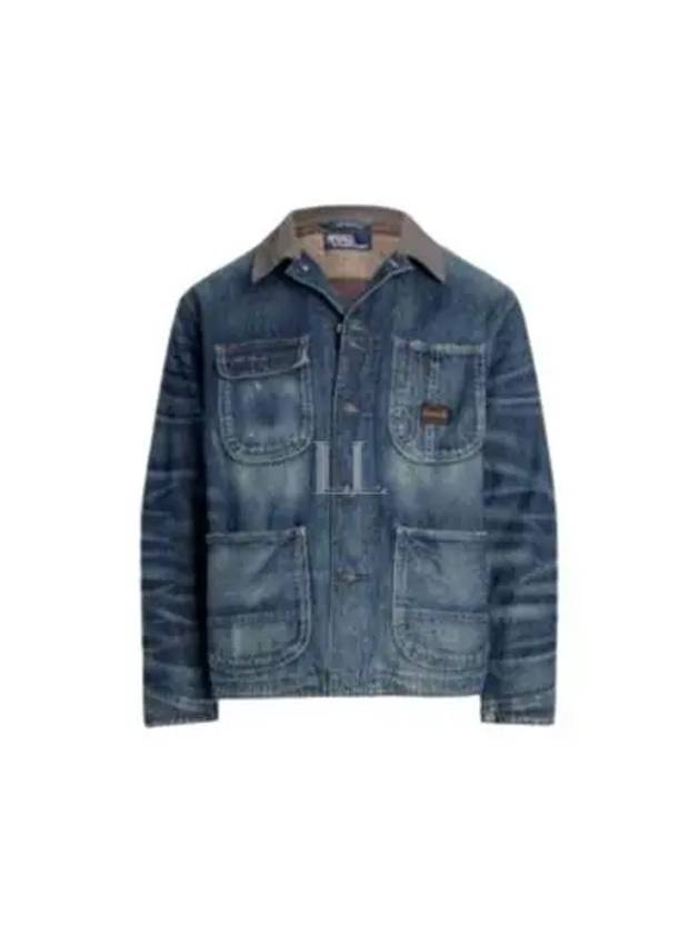 Pocket Denim Jacket Blue - POLO RALPH LAUREN - BALAAN 2