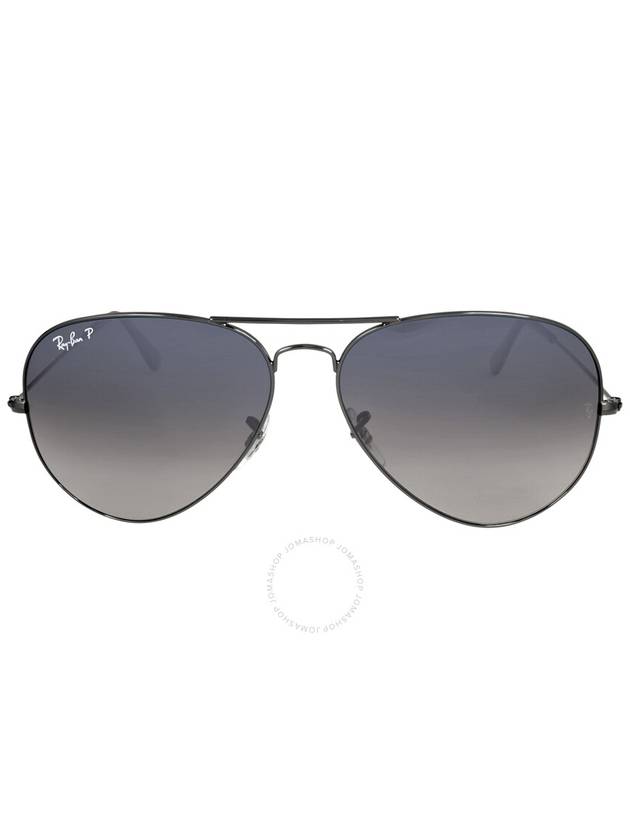 Ray Ban Aviator Gradient Polarized Blue/Grey Pilot Unisex Sunglasses RB3025 004/78 62 - RAY-BAN - BALAAN 1