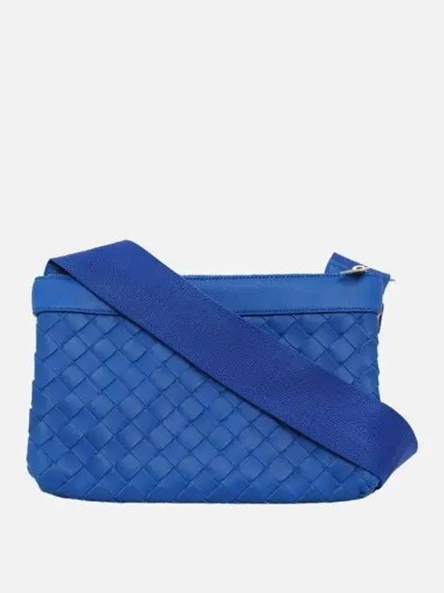 Intrecciato Classic Messenger Bag Cobalt - BOTTEGA VENETA - BALAAN 2