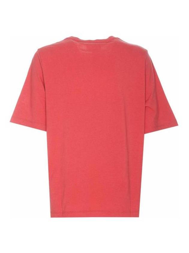 Speedy Fox Patch Comfort Short Sleeve T-Shirt Red - MAISON KITSUNE - BALAAN 3