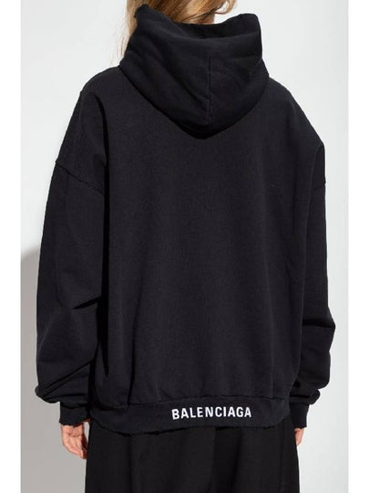 Medium Fit Hoodie Black - BALENCIAGA - BALAAN 2