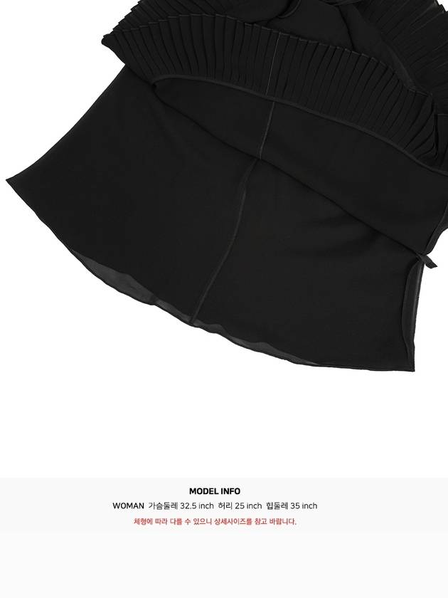 backless viscose short dress black - SAINT LAURENT - BALAAN.