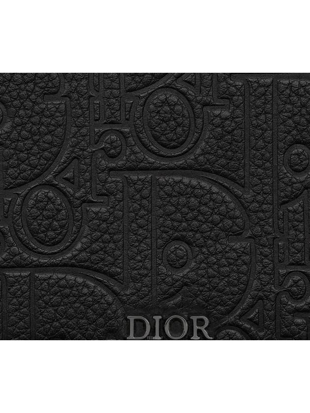 Zipper Coin Purse Black Dior Gravity Leather - DIOR - BALAAN 5