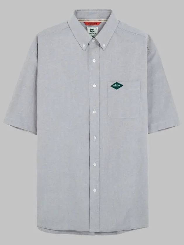 Classic Short Sleeve Oxford Shirt GEE245 103 Gray - GEECOON - BALAAN 5