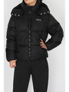 Women s Lisa Hooded Heavy Short Down Jacket VDDJ96136 BKS - DUVETICA - BALAAN 1