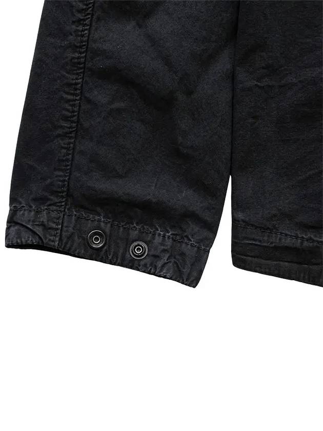 Supima Cotton Twill Stretch-TC Jacket Black - STONE ISLAND - BALAAN 7