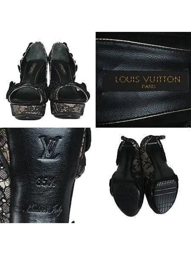 Smith Market Used Luxury Black Shoes Women s - LOUIS VUITTON - BALAAN 5