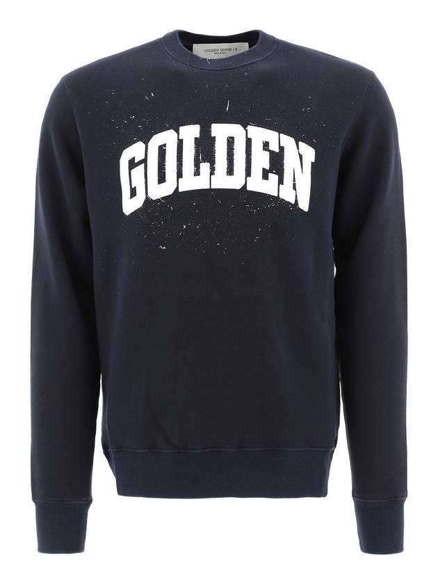 Men's Archibald Logo Printing Sweatshirt Blue - GOLDEN GOOSE - BALAAN 1