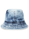 Giorgia Embroidered Logo Denim Bucket Hat Light Blue - ISABEL MARANT - BALAAN 4