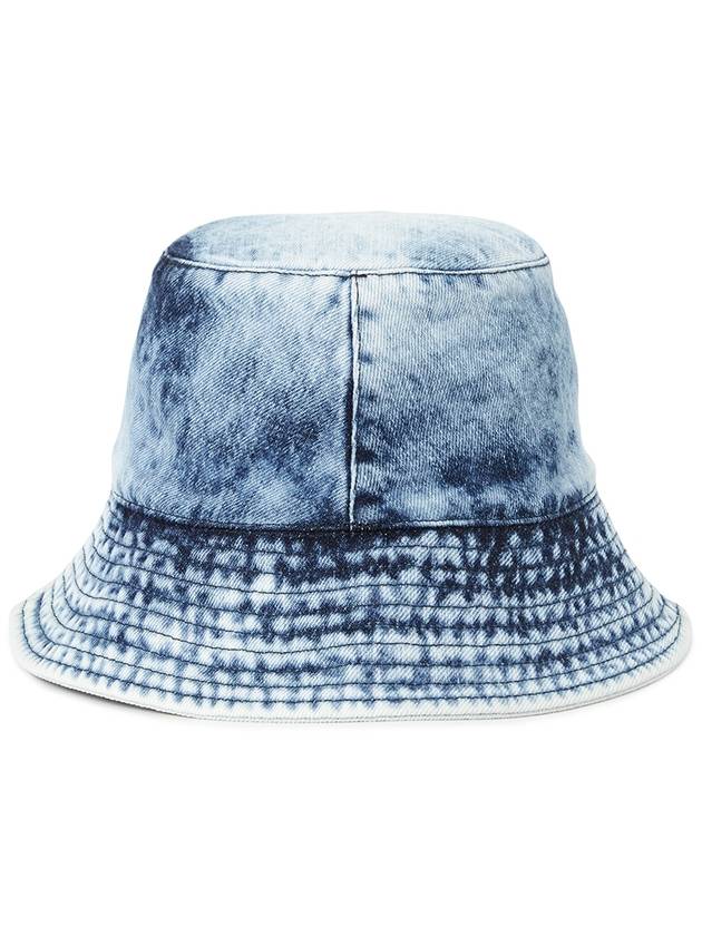 Giorgia Embroidered Logo Denim Bucket Hat Light Blue - ISABEL MARANT - BALAAN 4