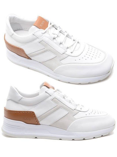 Logo Side Monogram Leather Low-Top Sneakers White - TOD'S - BALAAN 2